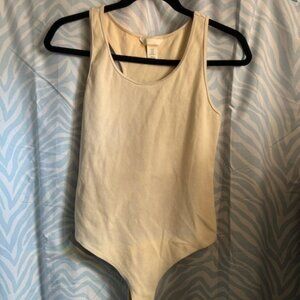 H&M Beige thong Onesie size Medium